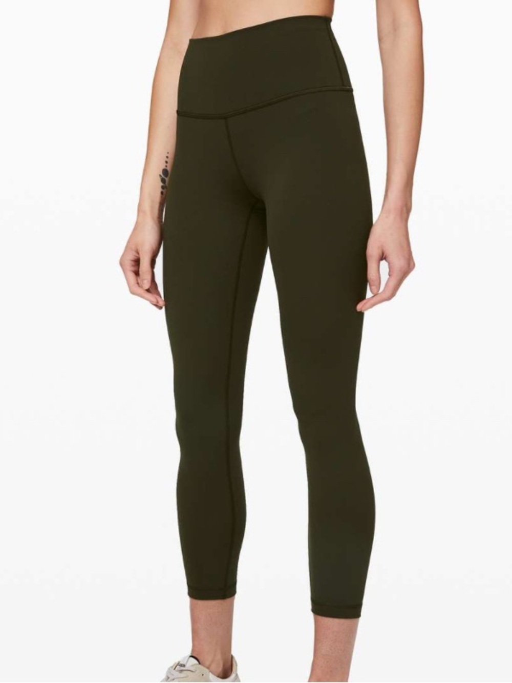 Lululemon Wunder Under High-Rise Tight 25" in Dark Olive